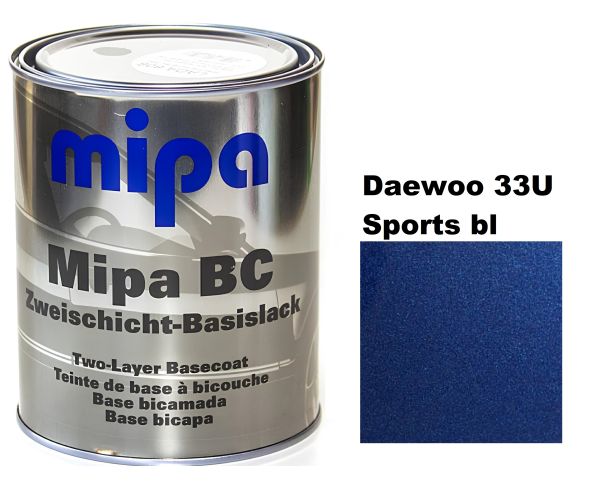 Базова автоемаль (металік) "Mipa Daewoo 33U Sports bl" 1л