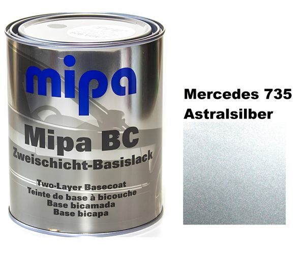 Базова автоемаль (металік) "Mipa Mercedes 735 Astralsilber" 1л