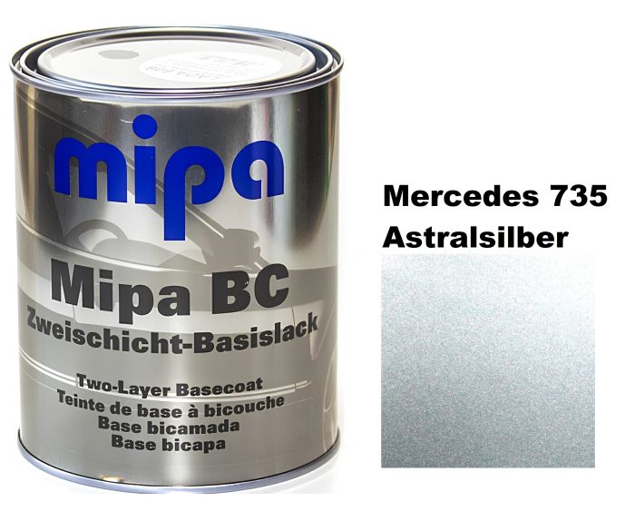 Базова автоемаль (металік) "Mipa Mercedes 735 Astralsilber" 1л