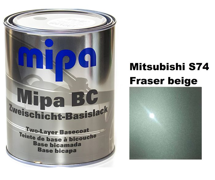 Базова автоемаль (металік) "Mipa Mitsubishi S74 Fraser beige" 1л [Міпа Мітсубісі С74 Фрейзер біж]