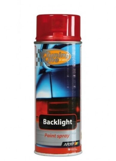 Лак для тонировки задних фонарей автомобиля "Motip" Backlight Paint (400мл) ["Мотип" Блеклайт Пейнт].