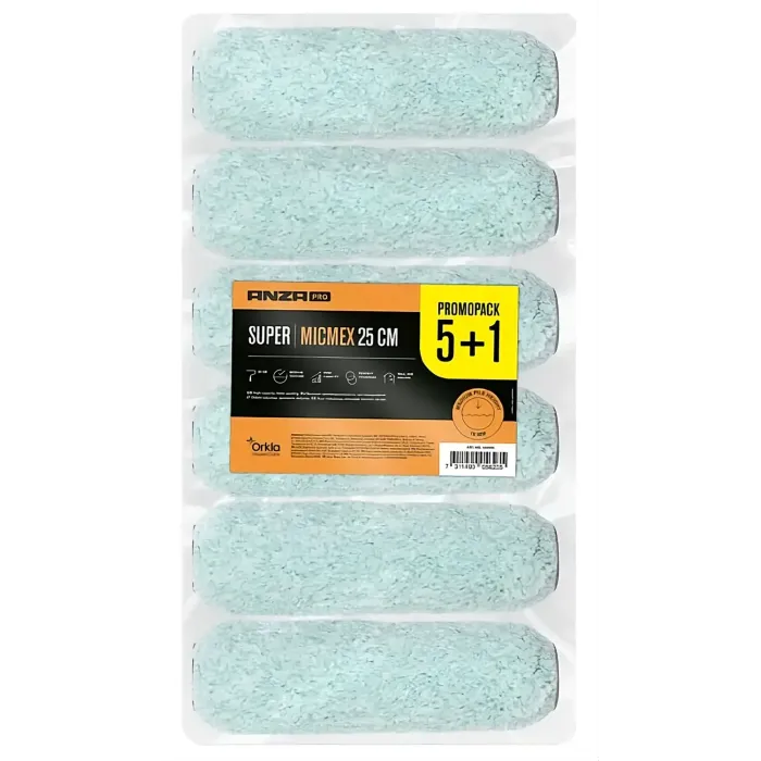Набір валиків 5+1 "Super Micmex Maxi Anza" (25cм)  [супер Міксмекс Анза]
