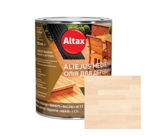 Защитное масло, Белая, "ALTAX" для древесины [Альтакс]
