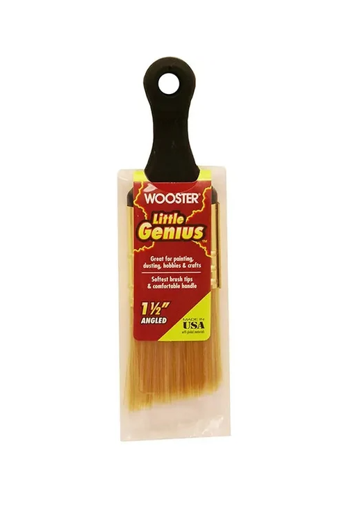 Малярний пензель "Wooster LITTLE GENIUS ANGLE SASH", з кутовим зрізом - 1,5" (38мм)[Q3222-1]