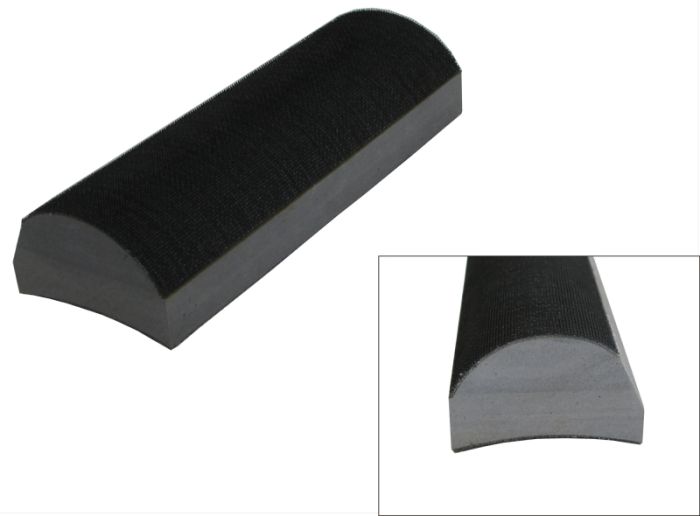 Шлифовальная колодка RV полукруглая, укрепление VELCRO (липучка) 195х69х45мм VTP [1418]