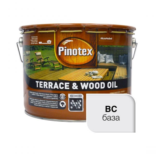 Олія для обробки дерева "Pinotex Terrace & Wood Oil", безбарвна ВС [Пінотекс Террас Анд Вуд Оіл]