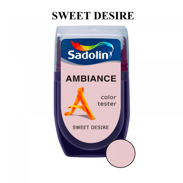 Тестер кольору Sadolin Ambiance Color Tester для стін, Sweet Desire, 30 мл