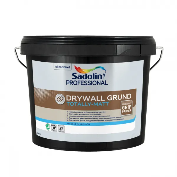 Ґрунтувальна фарба на водній основі Sadolin Professional Drywall Grund для стін та стелі, біла, BW