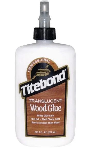 Клей «TITEBOND TRANSLUCENT WOOD GLUE» прозорий 6123А (237мл) [Тайтбонд Транслyснт Вуд Клей]