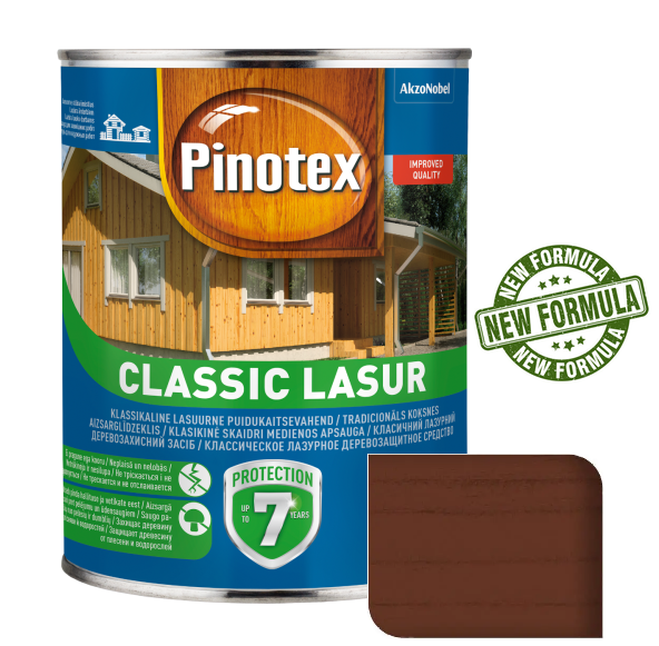 Деревозахисний засіб, Тикове дерево, "Pinotex Classic Lasur" NEW [Пінотекс Класік Лазур]