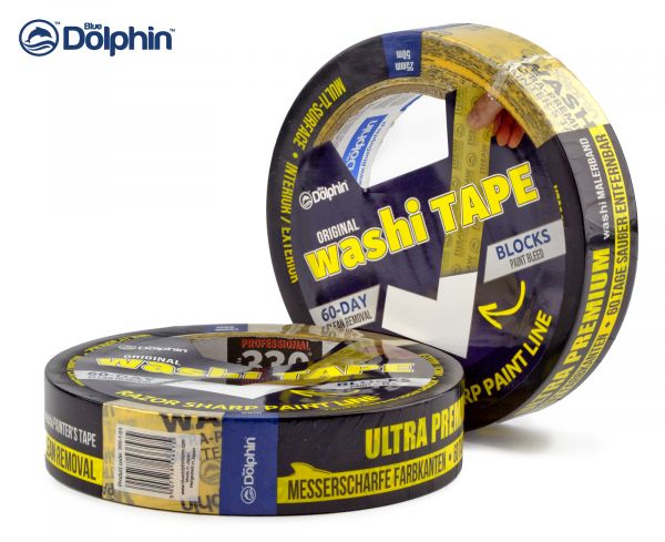 Малярська стрічка Blue Dolphin Ultra Premium WASHI-XF7, 50м